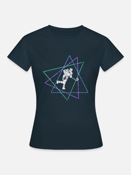 Eishockey - Frauen T-Shirt - Navy
