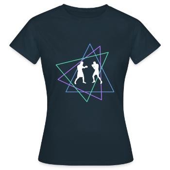 Boxe - T-shirt Femme - marine - Devant - AI Model Female 172 dark (172cm)