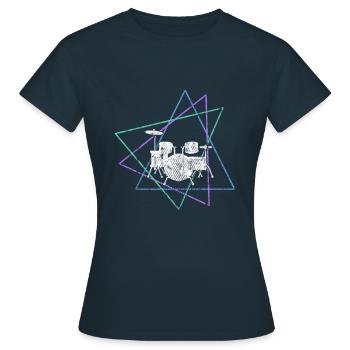 Percussion - Women's T-Shirt - navy - Front - AI Model Female 172 dark (172cm)