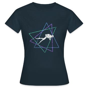Plonger - T-shirt Femme - marine - Devant - AI Model Female 172 dark (172cm)