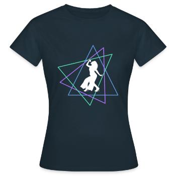 Sing - Women's T-Shirt - navy - Front - AI Model Female 172 dark (172cm)