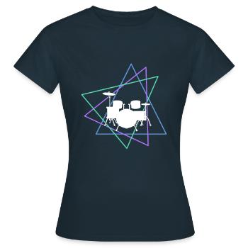 Percussion - Women's T-Shirt - navy - Front - AI Model Female 172 dark (172cm)