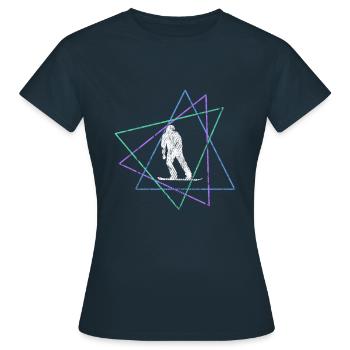 Snowboarding - Frauen T-Shirt - Navy - Vorne - AI Model Female 172 dark (172cm)