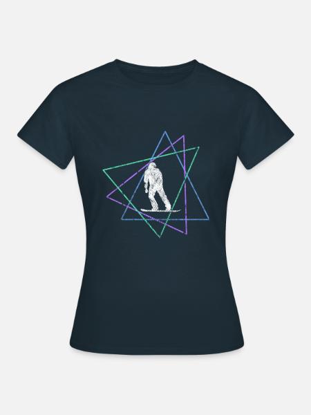 Snowboarding - Frauen T-Shirt - Navy