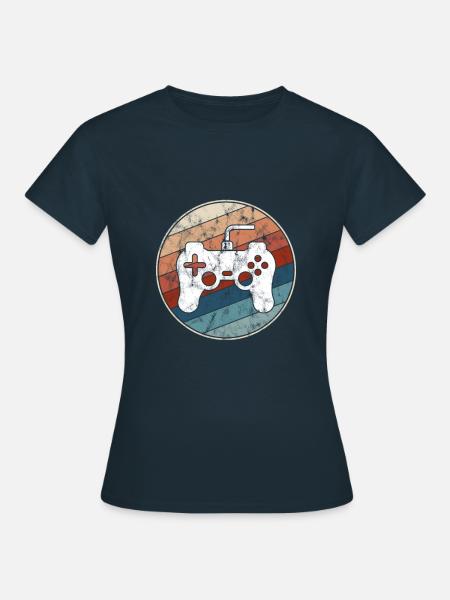 Gaming Retro - Frauen T-Shirt - Navy