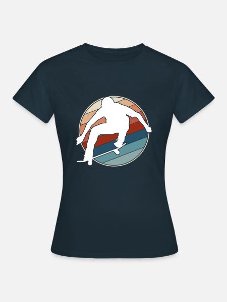 Skating Retro - Frauen T-Shirt - Navy