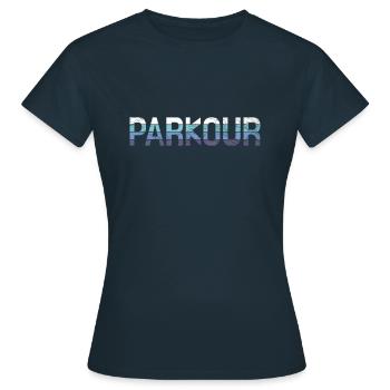 Parkour - T-shirt Femme - marine - Devant - AI Model Female 172 dark (172cm)