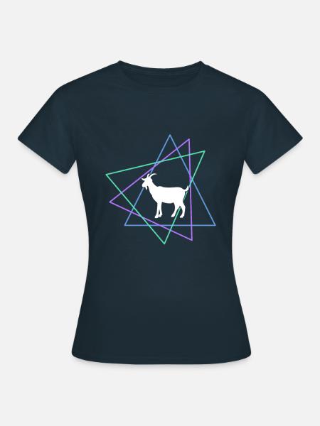Ziege - Frauen T-Shirt - Navy