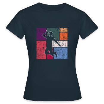 Sing - Women's T-Shirt - navy - Front - AI Model Female 172 dark (172cm)