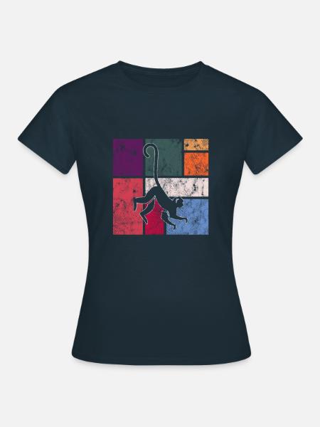 Affe - Frauen T-Shirt - Navy