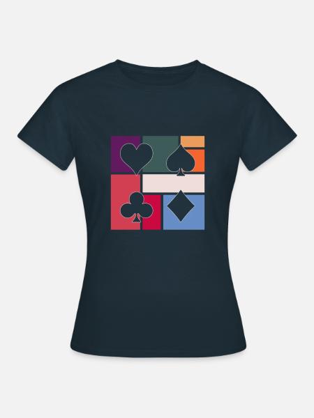 Poker - Frauen T-Shirt - Navy