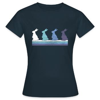 lièvre - T-shirt Femme - marine - Devant - AI Model Female 172 dark (172cm)