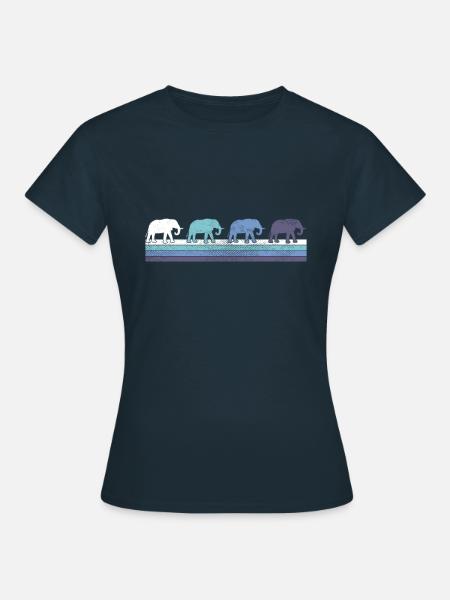 Elefant - Frauen T-Shirt - Navy