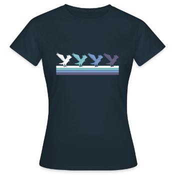 Aigle - T-shirt Femme - marine - Devant - AI Model Female 172 dark (172cm)