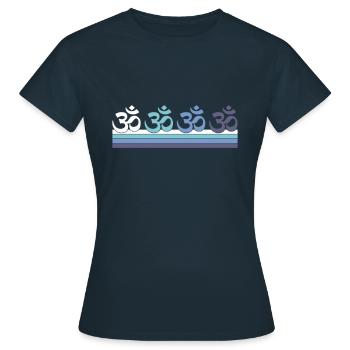 Méditation - T-shirt Femme - marine - Devant - AI Model Female 172 dark (172cm)