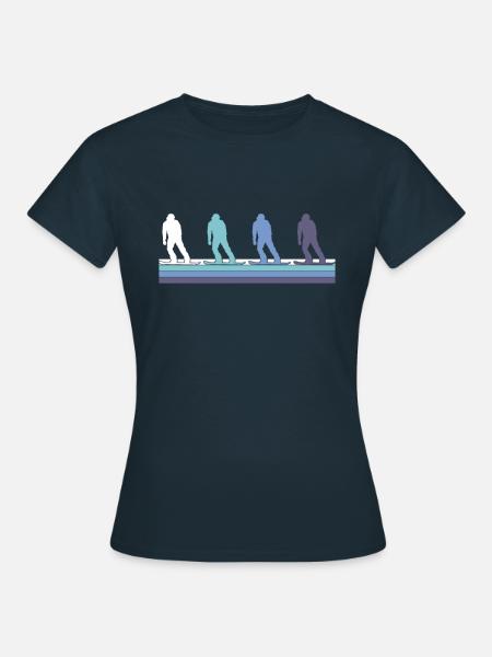 Snowboarding - Frauen T-Shirt - Navy