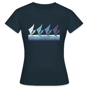 Cerf-volant - T-shirt Femme - marine - Devant - AI Model Female 172 dark (172cm)