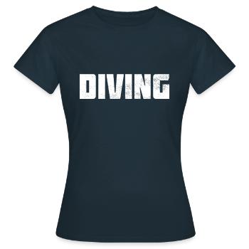 Plonger - T-shirt Femme - marine - Devant - AI Model Female 172 dark (172cm)
