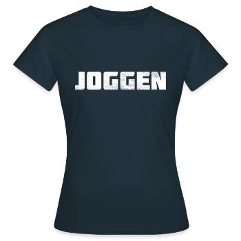 Faire du jogging - T-shirt Femme - marine - Devant - AI Model Female 172 dark (172cm)