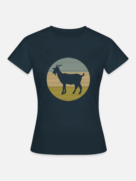 Ziege - Frauen T-Shirt - Navy