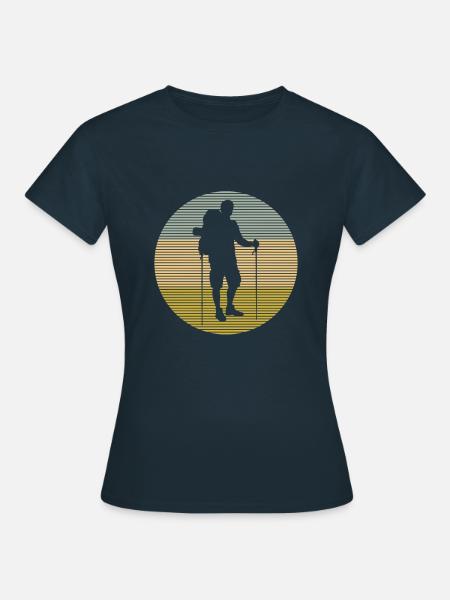 Wandern - Frauen T-Shirt - Navy