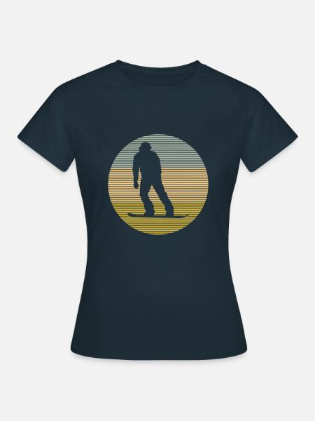 Snowboarding - Frauen T-Shirt - Navy