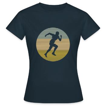 Faire du jogging - T-shirt Femme - marine - Devant - AI Model Female 172 dark (172cm)
