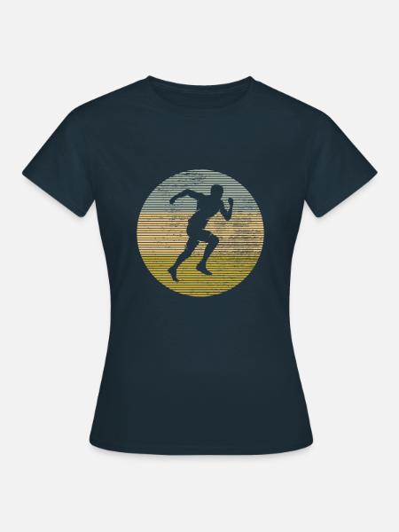 Joggen - Frauen T-Shirt - Navy
