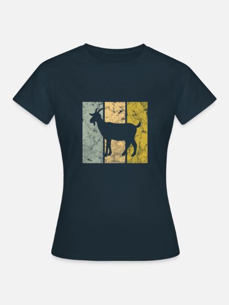 Ziege - Frauen T-Shirt - Navy