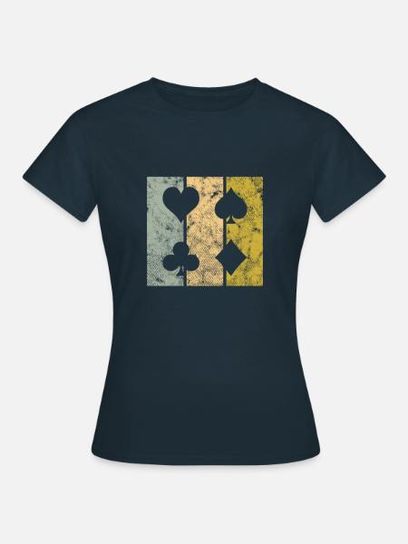 Poker - Frauen T-Shirt - Navy