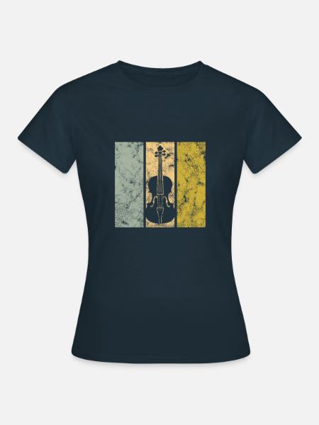 Geige - Frauen T-Shirt - Navy