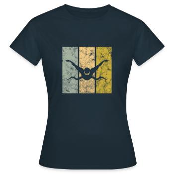 Nager - T-shirt Femme - marine - Devant - AI Model Female 172 dark (172cm)