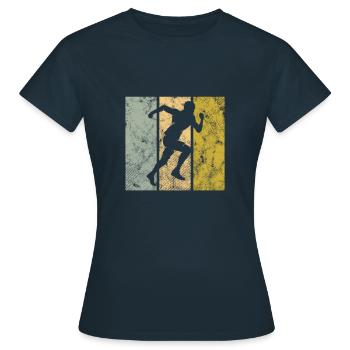 Faire du jogging - T-shirt Femme - marine - Devant - AI Model Female 172 dark (172cm)