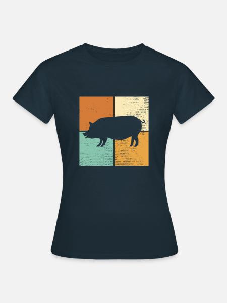 Schwein - Frauen T-Shirt - Navy
