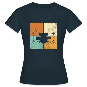 Percussion - Women's T-Shirt - navy - Front - AI Model Female 172 dark (172cm)