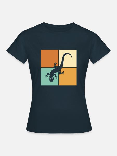 Eidechse - Frauen T-Shirt - Navy