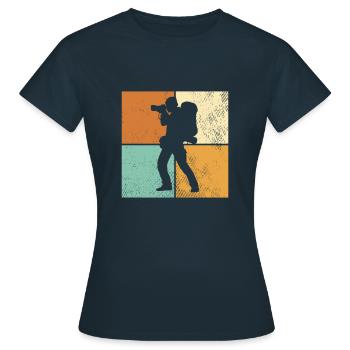 Photography - Women's T-Shirt - navy - Front - AI Model Female 172 dark (172cm)