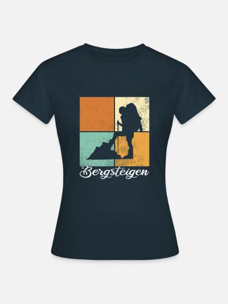Bergsteigen - Frauen T-Shirt - Navy