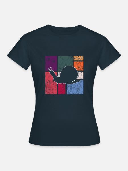 Schnecke - Frauen T-Shirt - Navy