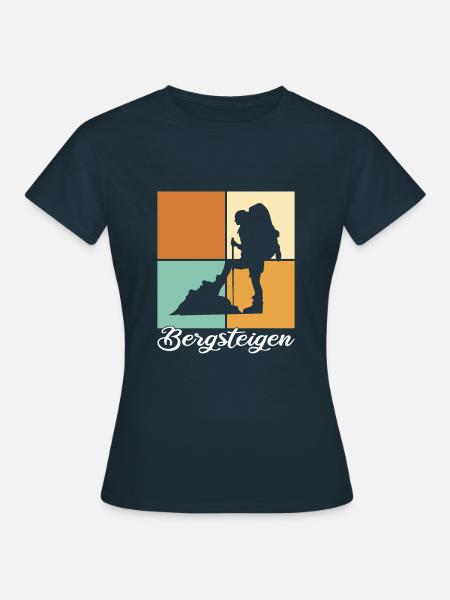 Bergsteigen - Frauen T-Shirt - Navy