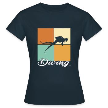 Plonger - T-shirt Femme - marine - Devant - AI Model Female 172 dark (172cm)