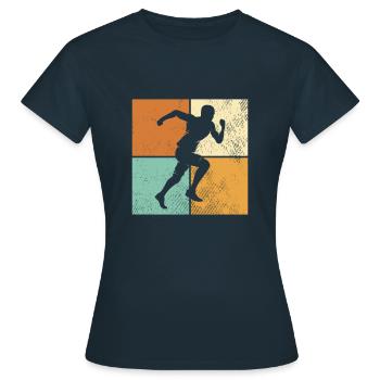 Faire du jogging - T-shirt Femme - marine - Devant - AI Model Female 172 dark (172cm)