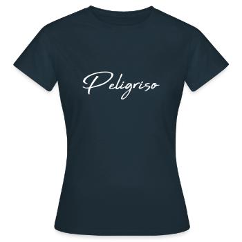 Peligroso Espagnol dangereux - T-shirt Femme - marine - Devant - AI Model Female 172 dark (172cm)