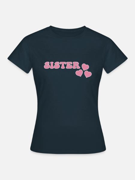 Schwester - Frauen T-Shirt - Navy