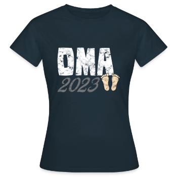 Oma 2023 - Frauen T-Shirt - Navy - Vorne - AI Model Female 172 dark (172cm)