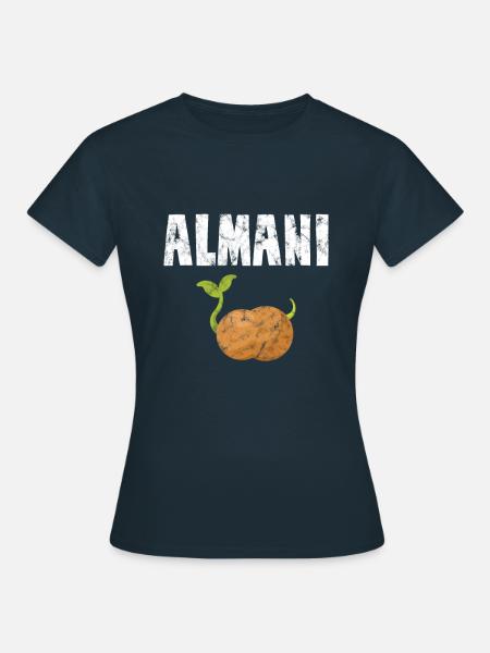 Alman Almani Kartoffel - Frauen T-Shirt - Navy