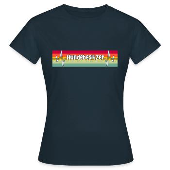 Hundebesitzer - Frauen T-Shirt - Navy - Vorne - AI Model Female 172 dark (172cm)