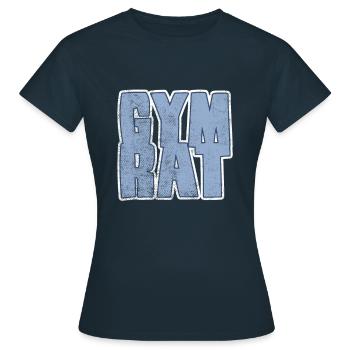gym rat - Frauen T-Shirt - Navy - Vorne - AI Model Female 172 dark (172cm)