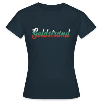 Sables d’or Bulgarie - T-shirt Femme - marine - Devant - AI Model Female 172 dark (172cm)