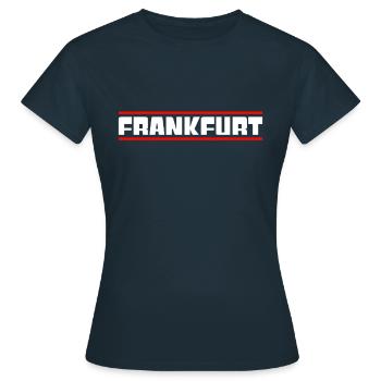 Francfort - T-shirt Femme - marine - Devant - AI Model Female 172 dark (172cm)